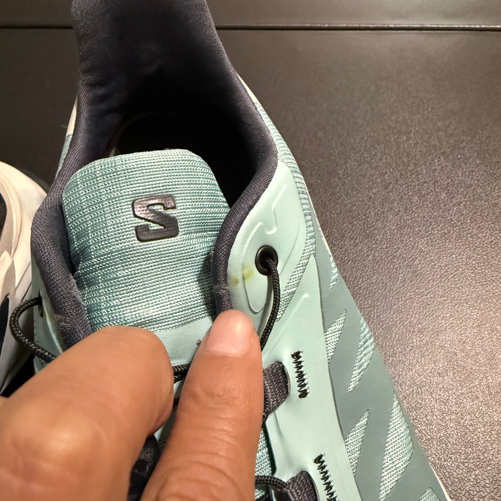 Salomon Women's Speedcross 4 Trail Shoes - Aqua and Black - Picture 6 of 13